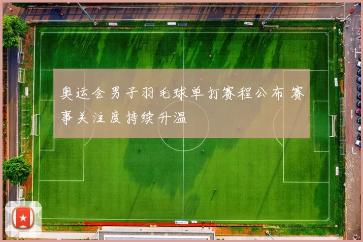 奥运会男子羽毛球单打赛程公布 赛事关注度持续升温
