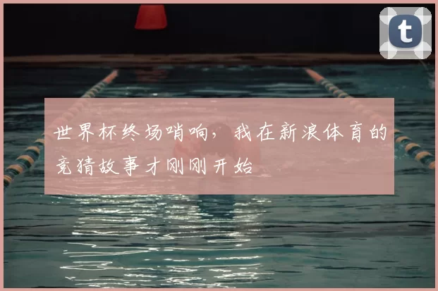 世界杯终场哨响,我在新浪体育的竞猜故事才刚刚开始